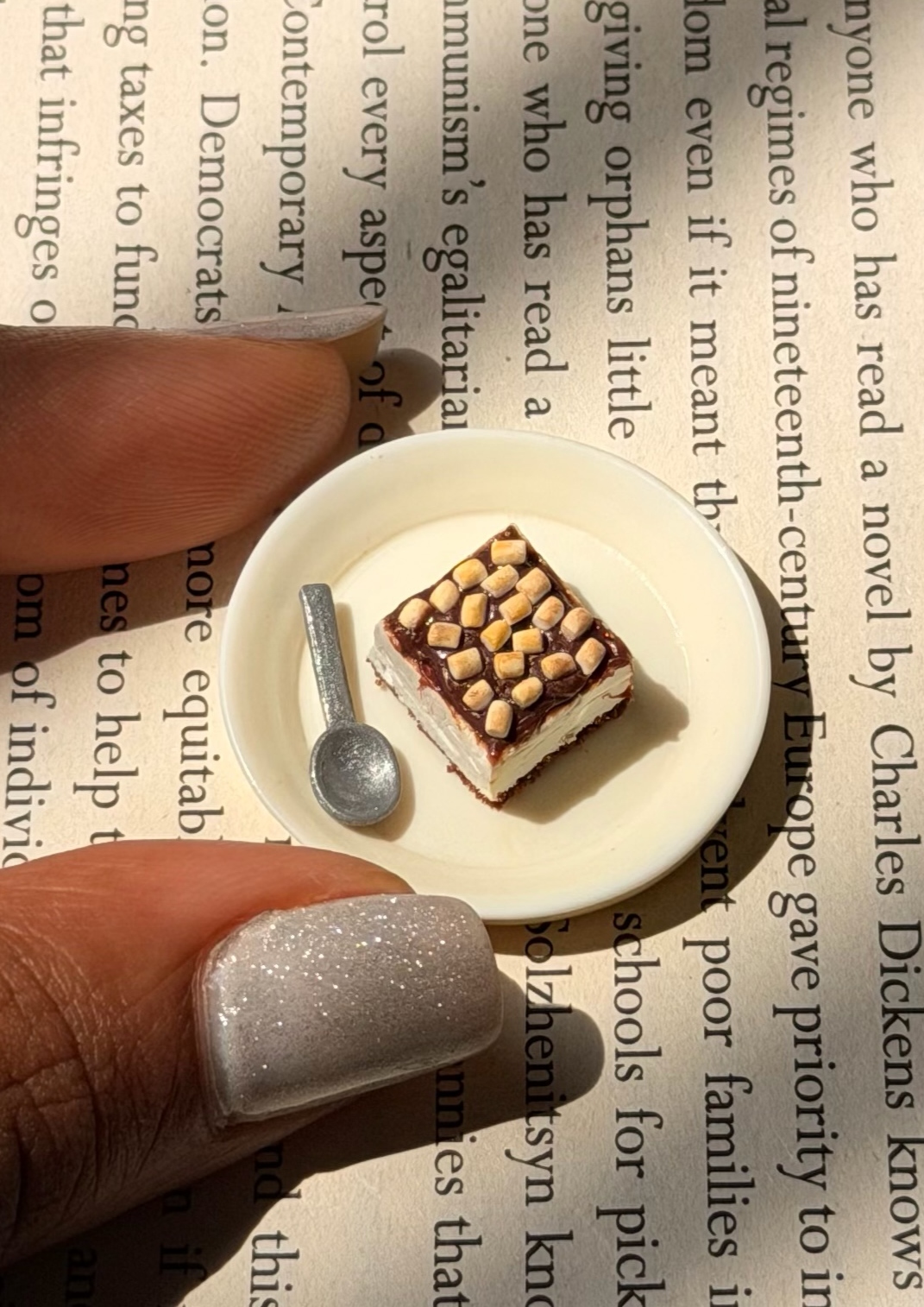 Toasted S'mores Dessert Plate 